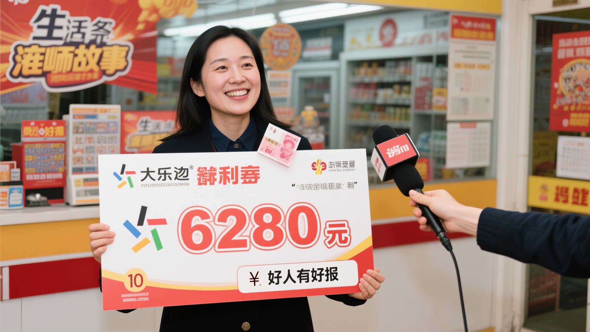 女子百元购彩喜中628万大奖 深信善有善报-图